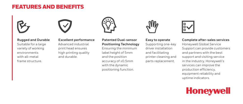 Honeywell PD45S Industrial Label Printer
