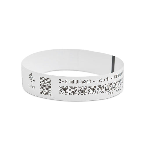 OMNIQ Barcodes LABEL & Tags Zebra Z-Band UltraSoft Wristband