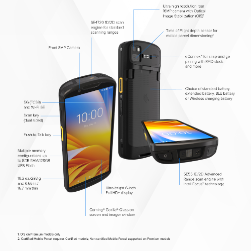 Zebra Technologies Mobile Computer Zebra TC58 Rugged Mobile Computers